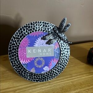 😄Stamped steel dragonfly circle frame
